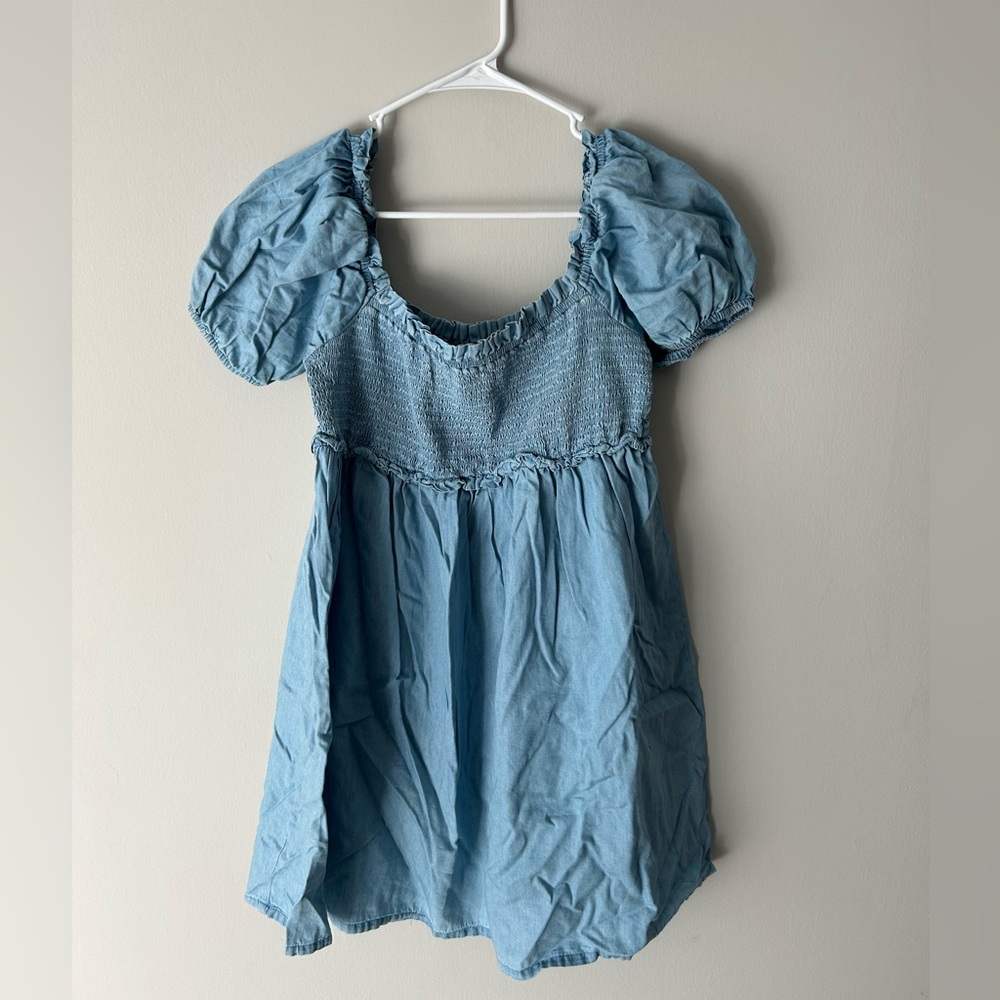 Arizona soft denim babydoll dress